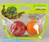Fresh Vegetables Packaging Plastic Bag, Fresh Fruit &amp; Vegetable Packaging Plastic Fruit Bag with Handle, breathable opp