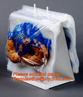 Custom Double Seal Plastic Bag /Double Track Plastic Zipper Bags, LDPE clear biodegradable plastic double track reusable