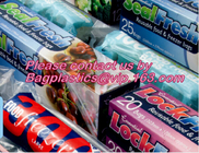 resealable double track zipper plastic bag, Double Track zipper locking bags/ k bags, reclosable plastic package d