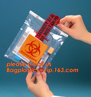 Biohazard LDPE lab specimen zipper bag customized Printing medicine bags, Pathology Specimen Medical Zipper Bag With Pri
