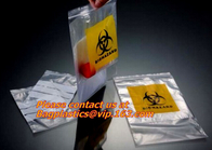 Biohazard medical specimen k bag high quality zipper bag, Specimen Transport Bag Zipper Bag with a Pouch bag, pac