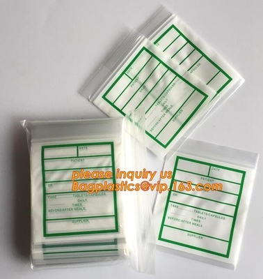 Medical Grade Laboratory Specimen Bag, Biohazard Zip-lock Bag Medical Specimen Bag, Reclosable Bags with Biohazard Symbo