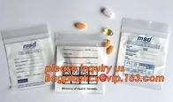 Medical Zipper Bag/LDPE Medical zipper bag/Medicine zipper Bag, writable medical k pills capsule packaging bag zip