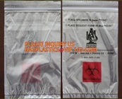 specimen envelopes zip lock bag/plastic medical specimen transport packaging bag for laboratory, package/PE transparent