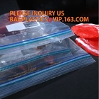 Food grade packing PE transparent custom printed zipper bags with double zipper, Sandwich  baggies food freezer ba