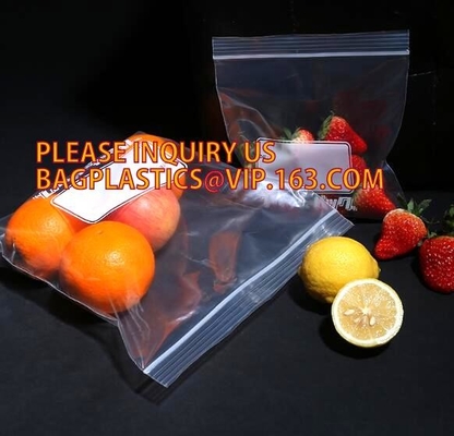 resealable custom food package freezer double track k bag, big zippers transparent bag double track zipper with te