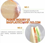 Christmas Snowman Gift Plastic k Bag, LDPE resealable reusable freezer k slider bags/reusable food packaging