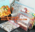 Merchandise Bags zipper transparent pure color bag, FDA Color zipper sandwich reclosable bag, k bag with double co
