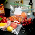 FDA LDPE k Gallon Slider Storage freezer Bags, custom printing mini k bags with apple brand, ROHS recyclable