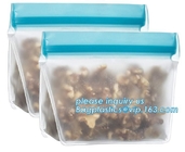 Seal Reusable PEVA Storage Bags ideal For Food Snacks, Lunch Sandwiches, Makeup, ReZip Seal Reusable Storage Bag PEVA fo