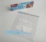 pe zipper ldpe plastic food bag  freezer storage bags, Food grade plastic packing bag  slider storage bags w