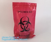 BioHazard Zip Lock Medical Specimen Bags, LDPE Biohazard Specimen k Bag For Laboratory, Lab Bags /Specimen Bags/zi