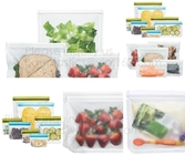 Reusable Food Storage Freezer PVC Snack Bags FDA Approved Food-Grade PEVA Leak-Proof Sandwich Bags,PEVA Reusable Food St