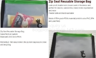 PEVA Reusable Food Storage Bag Airtight Zip Seal Bags Keep Your Food Fresh Re-zips are made out of food safe, fresh lock