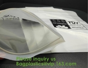 PLA Compostable Clear Poly Custom Printed Plastic K Bags, APPAREL Dress K Bag, Garment Packaging Bag, Bagease
