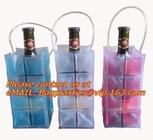 Promotional PVC cooler bag for wine, Custom Refillable Travel Plastic Pvc Bottle Ice Tote Red Wine Cooler Bag As Gift Wh