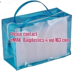 Crystal Clear PVC Cylinder Cosmetic Bag With Zipper Closure, Toiletry Kits Pvc Zipper Pouch Makeup Bag Cosmetic Travel