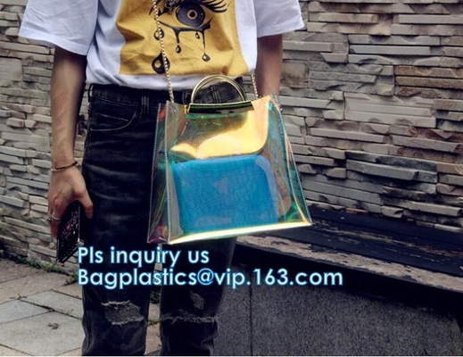 ladies fashion pvc handbag, PVC Women Bags Tote Beach Handbags, PVC Women Handbag Tote Bag, Women Handbag, PVC Beach Bag