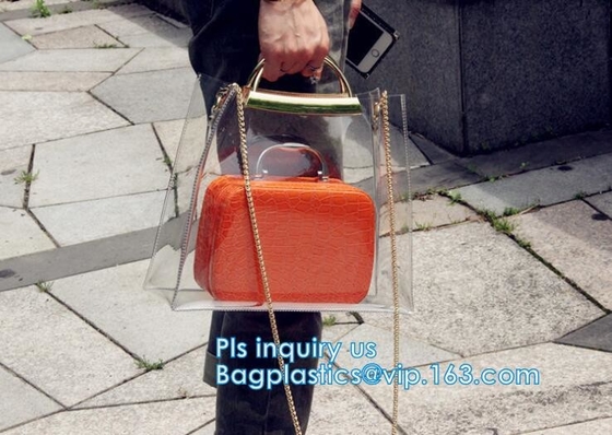 ladies fashion pvc handbag, PVC Women Bags Tote Beach Handbags, PVC Women Handbag Tote Bag, Women Handbag, PVC Beach Bag