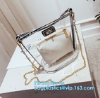 waterproof promotional clear tote pvc handle shopping bag, PVC mat waterproof reusable tote shopping bags, summer soft p