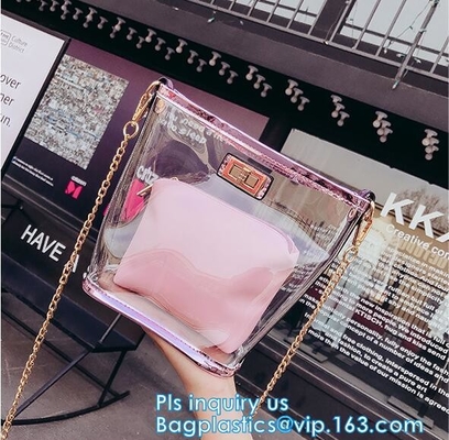 420D PVC Travel pouch shopping shoulder bag large capacity beach bag, handled PVC non-woven shopping bags, handle handy
