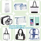 clear pvc bag large capacity, custom logo clear pvc bag, blanket bag with handle ,pvc handle bag pvc christmas gift bag