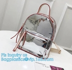 vinyl backpack, Travel Bag Clear Unisex Transparent School Backpack, PVC Tarpaulin Dry Backpack, Customized Clear Childr