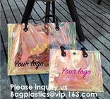 Promotional Shiny PVC Tote Bag, Women Gender and Casual Tote Shape large capacity clear PVC Beach Bag, Bagease, Bagplast