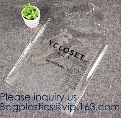 Holographic PVC Fabric Transparent Waterproof Tote Shopping Bag,Silk Printing Transparent Pvc Tote Shopping Bag, bagease