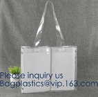 Manufacturer Custom Logo Transparent Clear PVC Plastic Portable Packaging Promotional Gifts Shopping Tote Bag, bagease