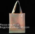 Reusable Custom Transparent PVC Shopping Bag Promotional Items Ladies Clear Plastic Beach Tote Bags Women, bagease, pack