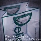 Custom Design Brand Name Logo Printing Clear Transparent PVC Plastic Shopping Carry Bag with Handle bagease, bagplastics