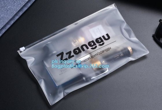 frosted bag cloth packaging bag with zipper/ odm logo printed oem zip lock plastic bags with slider, Zip-Lock Plastic Pa