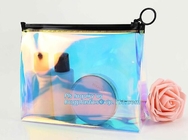 Nylon k slider pvc toiletry bag vinyl beachwear cosmetic bag, towel slider cosmetic bag, packing PVC bag with slid