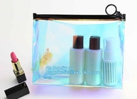 Nylon k slider pvc toiletry bag vinyl beachwear cosmetic bag, towel slider cosmetic bag, packing PVC bag with slid