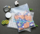 Flat Pouch Bag Type Clear PVC Plastic Slider k bag, swimwear packaging eva bags,slider zipper bags for towel, slid