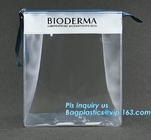 Slider zipper Clear pvc bag for package Vinyl transparent pvc bag cosmetic packing, PVC Bag with Plastic Zipper and Slid