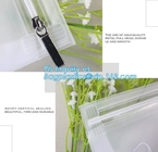 slider k PVC cosmetic bag promotional custom printed plastic bag, eva zipper pouch eva slider bag, slider zipper