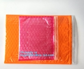 Protection Usage For Cosmetic Packaging Slider Bags, Custom Poly Bags Slider Bags, Reusable Packing Slider bubble bag, H