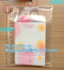 PE zipper bubble k bag with custom printed logo, Bubble Bag With Slider, Padded Pink Ziper Lock PE Bag, slider zip