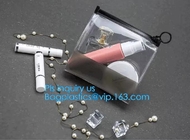 top zipper slider clear packing PVC Bag, Custom Printed Clothes Packaging Suited Frosted PVC/EVA Vinyl Slider Top Zipper