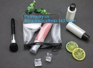 top zipper slider clear packing PVC Bag, Custom Printed Clothes Packaging Suited Frosted PVC/EVA Vinyl Slider Top Zipper