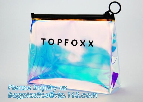 Frosted Poly Vinyl k Slider Closure Clothes Packaging Bag, slider zipper PVC bag clear vinyl cosmetic bag, File Ba