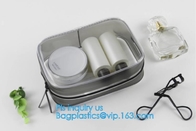 transparent pvc easy take away travel use toothbrush bag, printed zipper PVC Travel Bag For Toothbrush, travel pvc toile