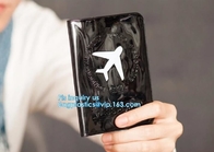shinny promotion PVC Passport cover or Passport Case, PU and PVC grid card holder with zipper passport cover, Passport C