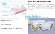 Eco green pack, eoc packaigng bag container, EVA custom wet tissue bag, tissue container bag,tissue packaging diaper pac