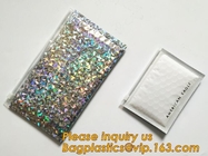 Hot Metallic Colorful Bagease Packaging Zipper Bubble Bag For Cosmetic Packaging,k Bubble Bags are Made of PET/CP