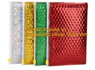 Hot Metallic Colorful Bagease Packaging Zipper Bubble Bag For Cosmetic Packaging,k Bubble Bags are Made of PET/CP