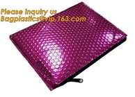 Custom k zipper bubble bag/bubble slider bag,Shielding Bag Aluminum Foil Bag Metallized Foil Bag Nylon Vacuum Bag