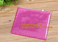 Mini small pouches k bags with slider zip plastic bags zipper bubble mailers with laser film/custom design bagease